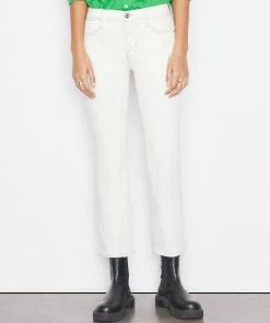 Frame-denim Le High Straight -- Chalk White Women