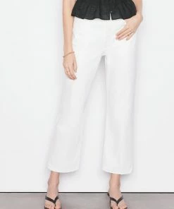 Frame-denim Le Jane Crop -- Rumpled Blanc Grind Women