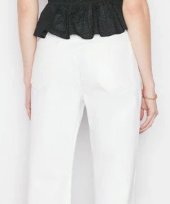 Frame-denim Le Jane Crop -- Rumpled Blanc Grind Women