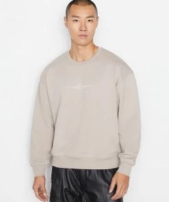 Frame-denim Men Oversized Sweatshirt -- Canvas Beige