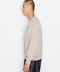 Frame-denim Men Oversized Sweatshirt -- Canvas Beige