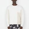 Frame-denim Men Blocking Sweatshirt -- Milk Beige