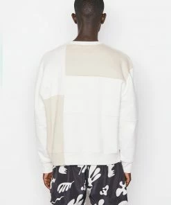 Frame-denim Men Blocking Sweatshirt -- Milk Beige