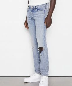 Frame-denim Men L'Homme Skinny Degradable -- Seine Destruct