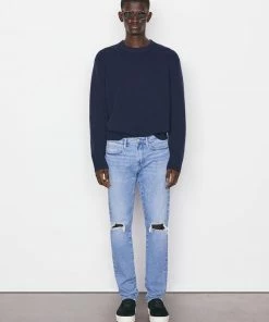 Frame-denim Men L'Homme Skinny Degradable -- Maui Destruct