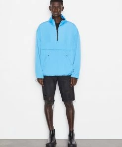 Frame-denim L'Homme Relaxed Short -- Black Tornado Destruct