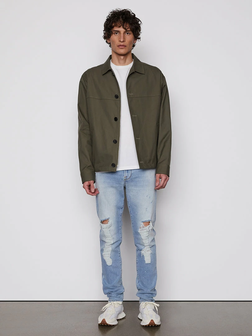 Hot Sale π Frame-denim The Twill Club Jacket -- Khaki Green π 4 Frame-denim The Twill Club Jacket -- Khaki Green