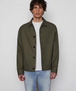 Hot Sale π Frame-denim The Twill Club Jacket -- Khaki Green π 9 Frame-denim The Twill Club Jacket -- Khaki Green