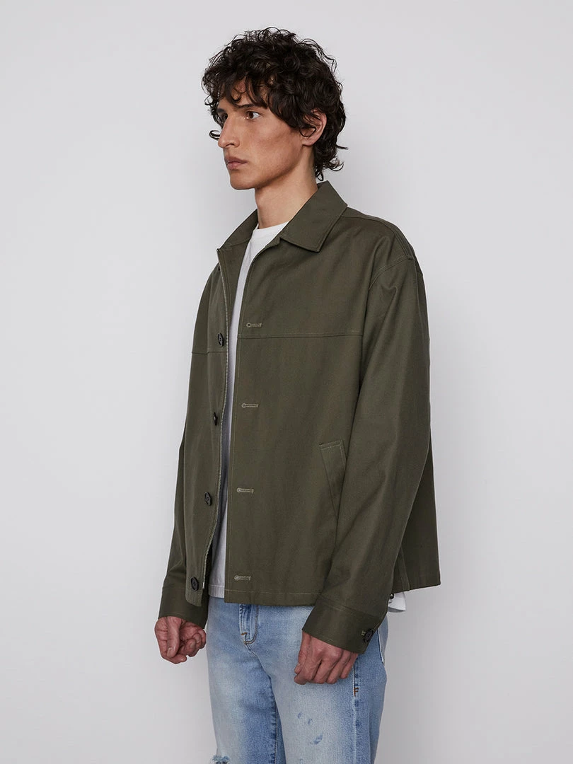 Hot Sale π Frame-denim The Twill Club Jacket -- Khaki Green π 5 Frame-denim The Twill Club Jacket -- Khaki Green