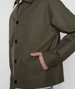 Hot Sale π Frame-denim The Twill Club Jacket -- Khaki Green π 12 Frame-denim The Twill Club Jacket -- Khaki Green