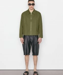 Frame-denim Summer Blouson Jacket -- Rifle Green