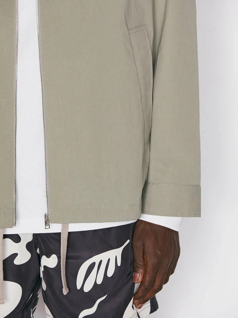 Deals ⌛ Frame-denim Poplin Coach Jacket -- Grey Green Men ✨ 5 Frame-denim Poplin Coach Jacket -- Grey Green Men