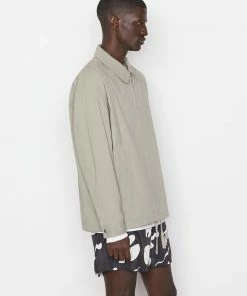 Deals ⌛ Frame-denim Poplin Coach Jacket -- Grey Green Men ✨ 9 Frame-denim Poplin Coach Jacket -- Grey Green Men