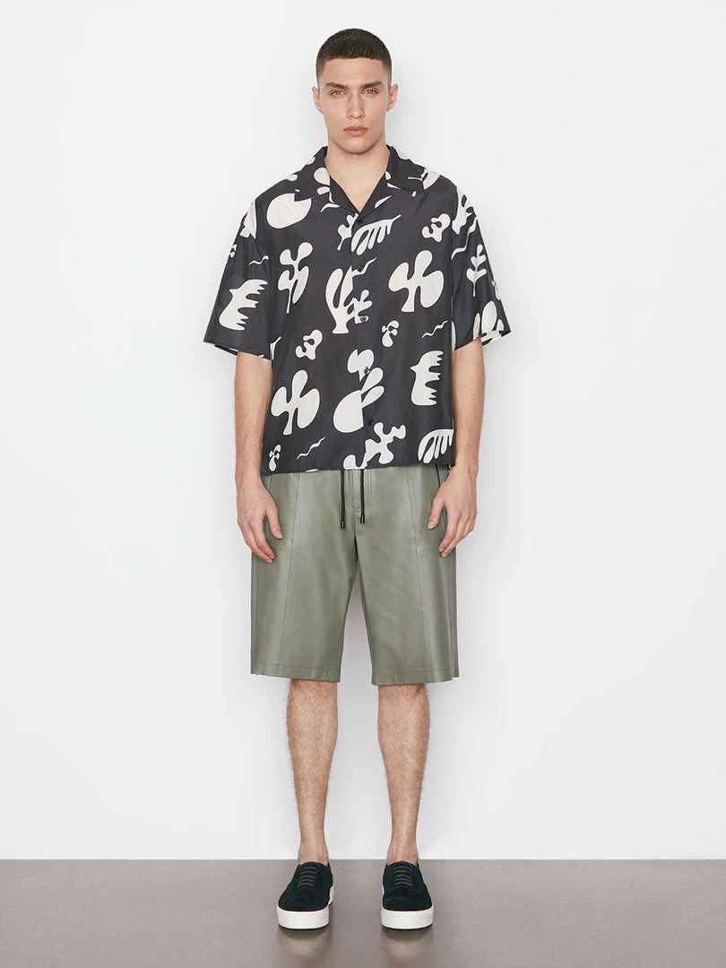 Cheap ๐ Frame-denim Bonded Leather Short -- Grey Green ๐ 2 Frame-denim Bonded Leather Short -- Grey Green