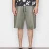 Frame-denim Bonded Leather Short -- Grey Green