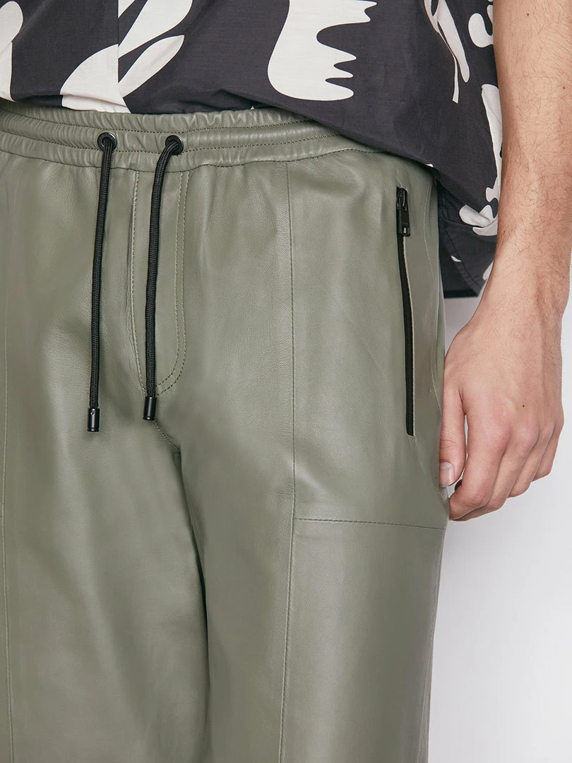 Cheap ๐ Frame-denim Bonded Leather Short -- Grey Green ๐ 8 Frame-denim Bonded Leather Short -- Grey Green