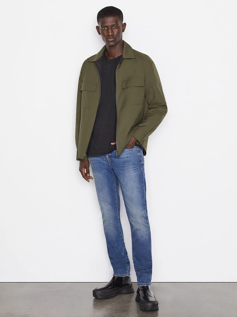 Hot Sale ✔️ Frame-denim Men Tech Tailored Overshirt -- Khaki Green 👍 2 Frame-denim Men Tech Tailored Overshirt -- Khaki Green