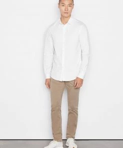 Frame-denim Stretch Poplin Shirt -- Blanc Men