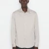 Frame-denim Men Stretch Poplin Shirt -- Canvas Beige