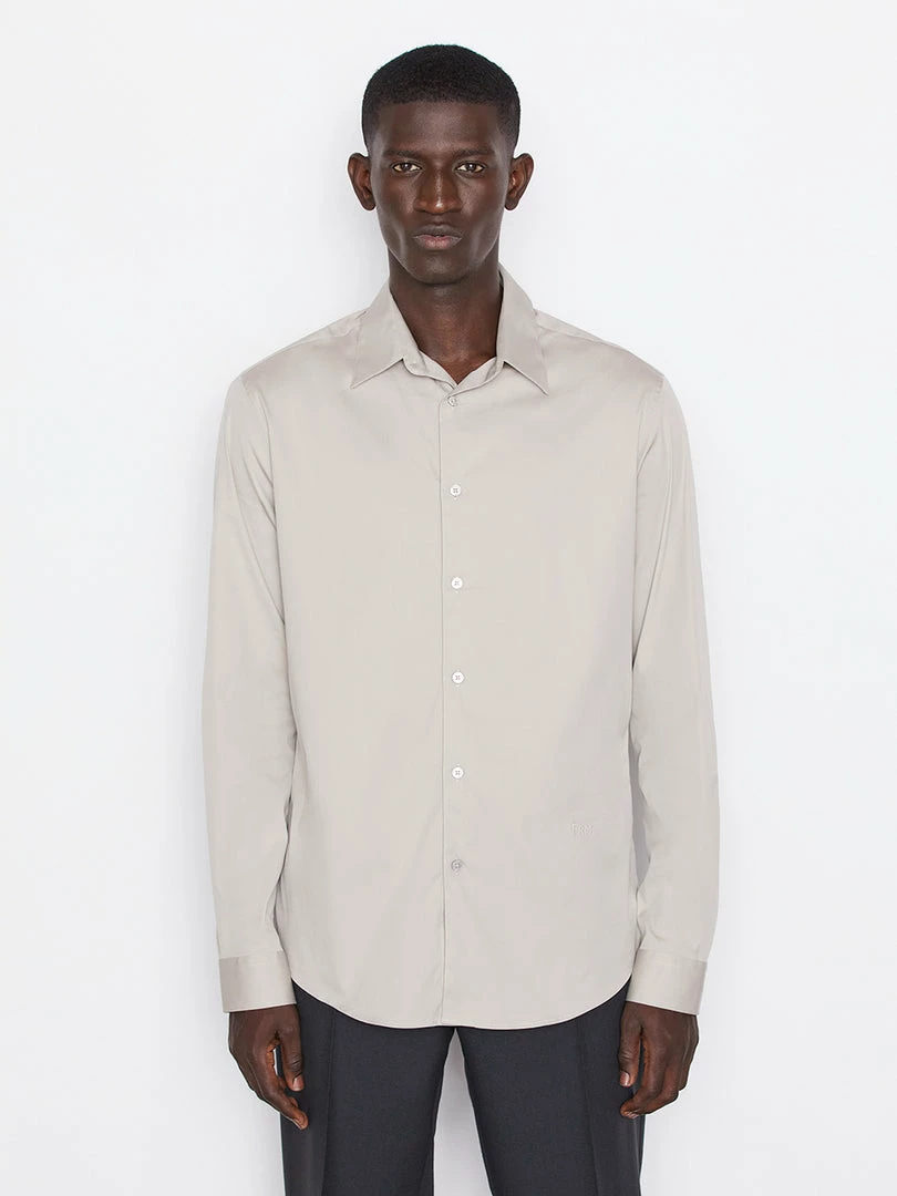 Promo βοΈ Frame-denim Men Stretch Poplin π Shirt -- Canvas Beige π 1 Frame-denim Men Stretch Poplin Shirt -- Canvas Beige