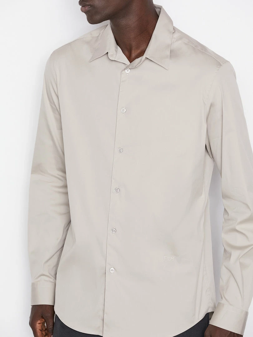 Promo βοΈ Frame-denim Men Stretch Poplin π Shirt -- Canvas Beige π 3 Frame-denim Men Stretch Poplin Shirt -- Canvas Beige