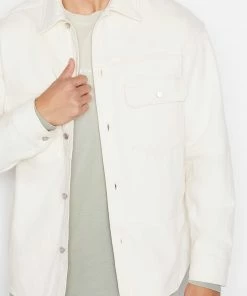 Frame-denim Modern Blocking Overshirt -- Natural Men