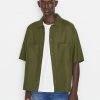 Frame-denim Short Sleeve Woven Shirt -- Rifle Green