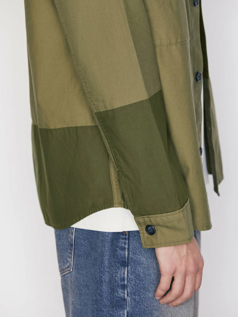 Best Sale ๐ Frame-denim Tonal Patchwork ๐ Shirt -- Rifle Green Men โ 5 Frame-denim Tonal Patchwork Shirt -- Rifle Green Men