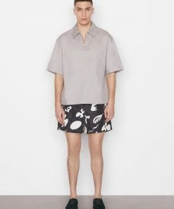 Frame-denim Poplin Shirt Jacket -- Light Grey