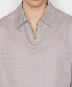 Coupon ๐ฅฐ Frame-denim Poplin ๐ Shirt Jacket -- Light Grey ๐ฏ 13 Frame-denim Poplin Shirt Jacket -- Light Grey