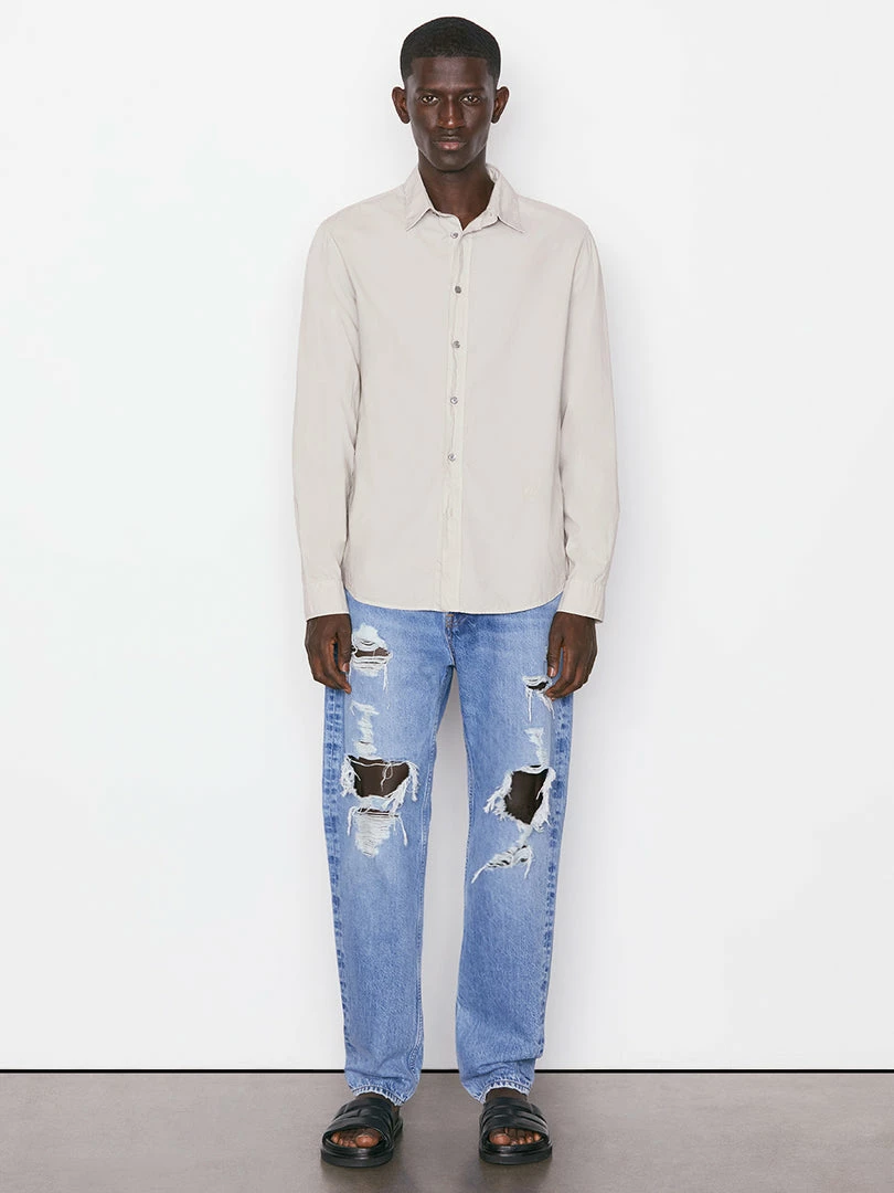 Hot Sale ๐ Frame-denim Classic Poplin ๐ Shirt -- Grey Green Men ๐ 2 Frame-denim Classic Poplin Shirt -- Grey Green Men