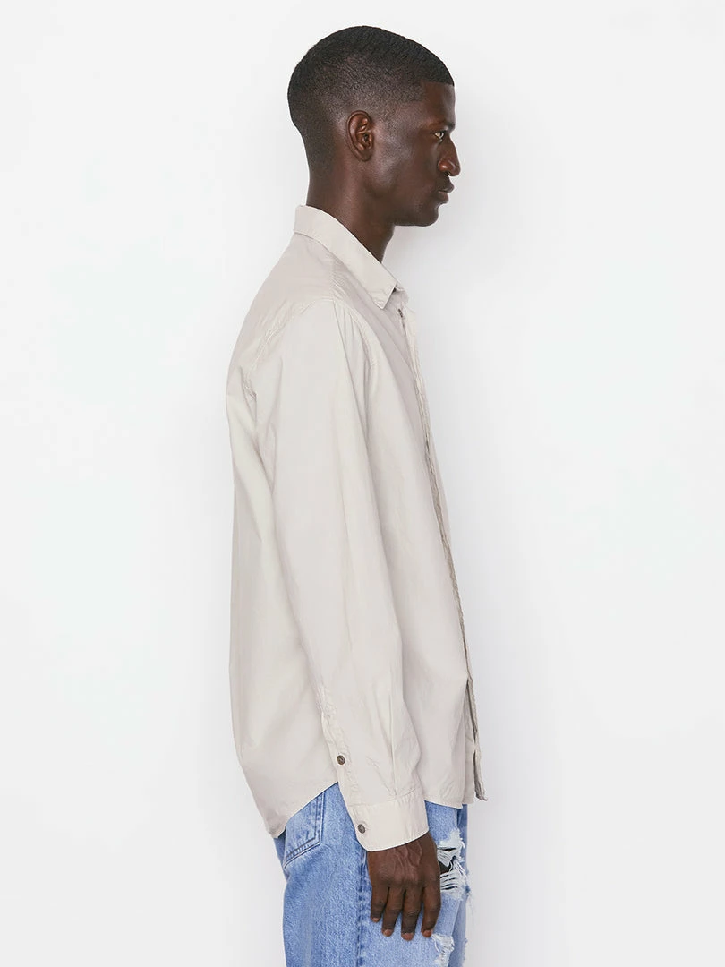 Hot Sale ๐ Frame-denim Classic Poplin ๐ Shirt -- Grey Green Men ๐ 5 Frame-denim Classic Poplin Shirt -- Grey Green Men