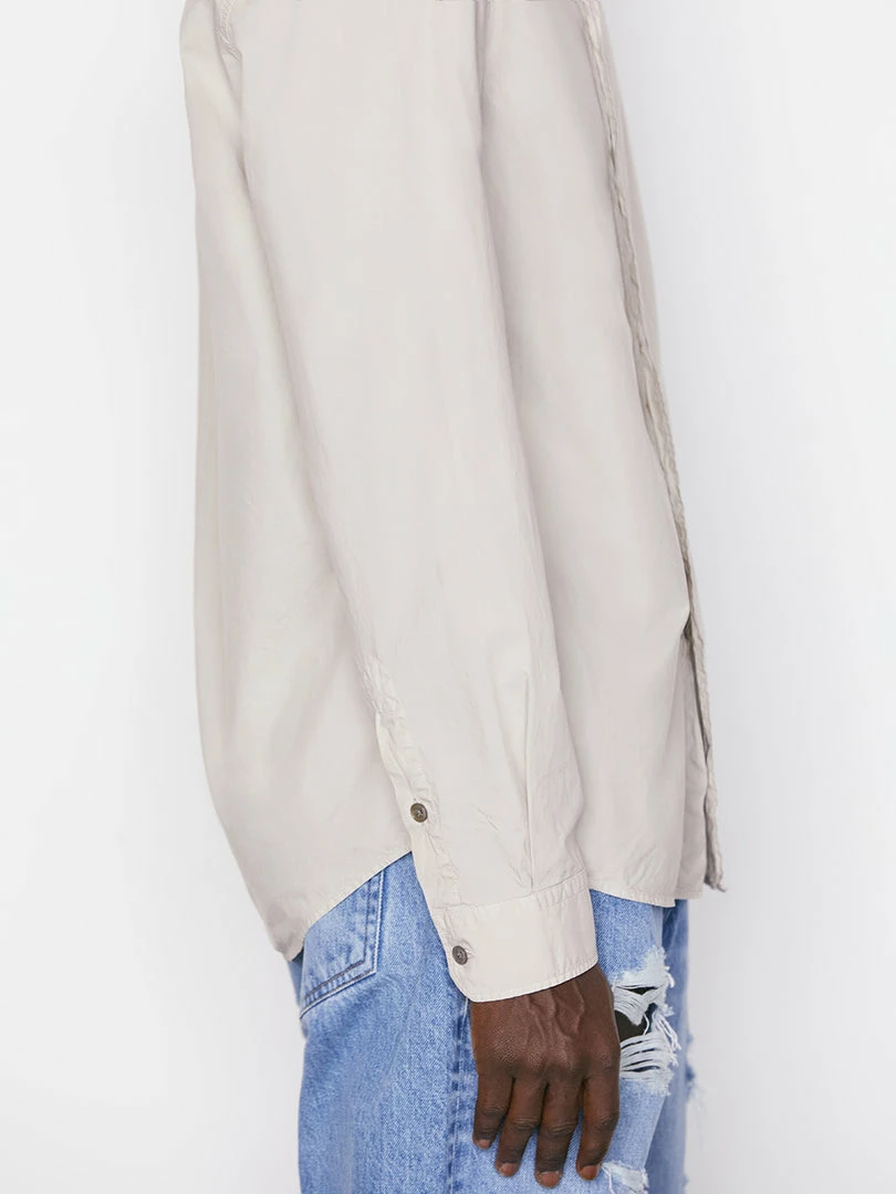 Hot Sale ๐ Frame-denim Classic Poplin ๐ Shirt -- Grey Green Men ๐ 6 Frame-denim Classic Poplin Shirt -- Grey Green Men