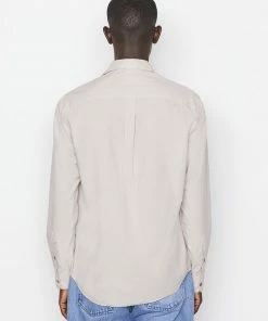 Hot Sale ๐ Frame-denim Classic Poplin ๐ Shirt -- Grey Green Men ๐ 13 Frame-denim Classic Poplin Shirt -- Grey Green Men