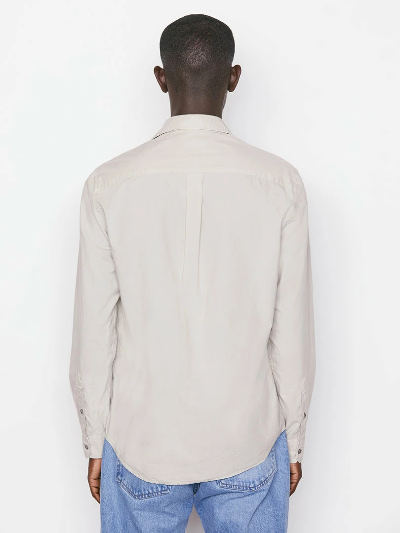 Hot Sale ๐ Frame-denim Classic Poplin ๐ Shirt -- Grey Green Men ๐ 7 Frame-denim Classic Poplin Shirt -- Grey Green Men