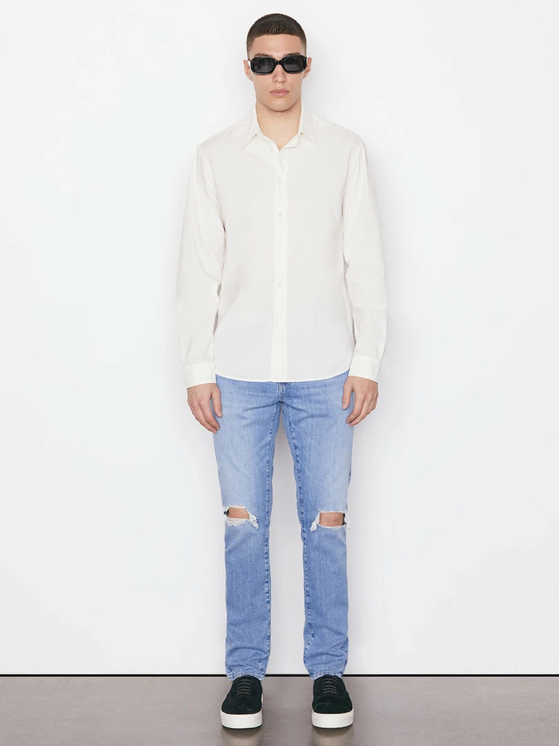 Flash Sale ✔️ Frame-denim Classic Poplin 👕 Shirt -- Milk Men 🛒 2 Frame-denim Classic Poplin Shirt -- Milk Men