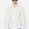 Frame-denim Classic Poplin Shirt -- Milk Men
