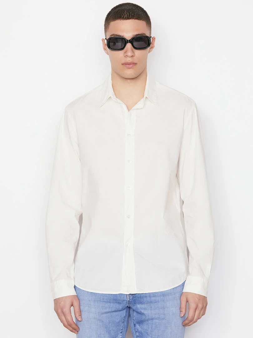 Flash Sale ✔️ Frame-denim Classic Poplin 👕 Shirt -- Milk Men 🛒 1 Frame-denim Classic Poplin Shirt -- Milk Men