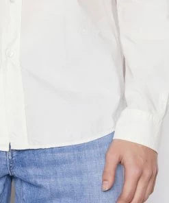 Flash Sale ✔️ Frame-denim Classic Poplin 👕 Shirt -- Milk Men 🛒 11 Frame-denim Classic Poplin Shirt -- Milk Men