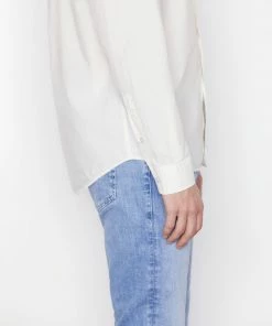 Flash Sale ✔️ Frame-denim Classic Poplin 👕 Shirt -- Milk Men 🛒 12 Frame-denim Classic Poplin Shirt -- Milk Men