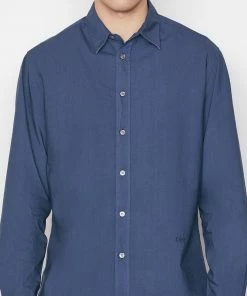 Frame-denim Classic Poplin Shirt -- Navy Men