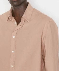 Frame-denim Classic Poplin Shirt -- Powder Brick Men