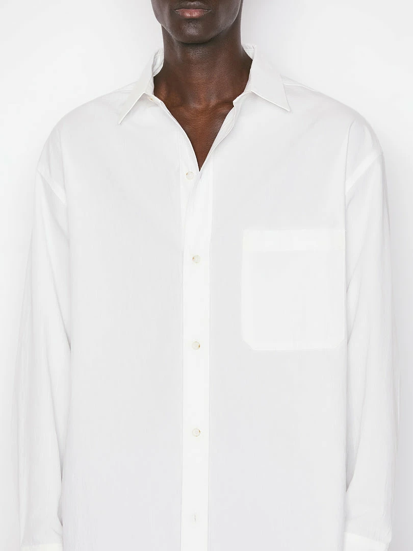 Flash Sale ๐ Frame-denim Men Long Sleeve Oversized ๐ Shirt -- Blanc ๐ 3 Frame-denim Men Long Sleeve Oversized Shirt -- Blanc