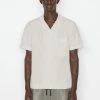 Frame-denim Short Sleeve Camp Collar Shirt -- Grey Green Men