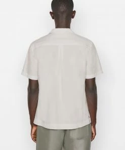 Frame-denim Short Sleeve Camp Collar Shirt -- Grey Green Men