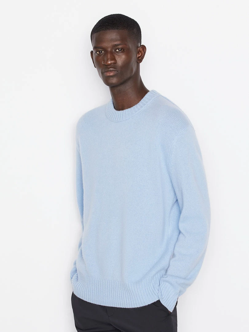 Outlet π― Frame-denim The Cashmere Crewneck Sweater -- Powder Blue Men π 1 Frame-denim The Cashmere Crewneck Sweater -- Powder Blue Men