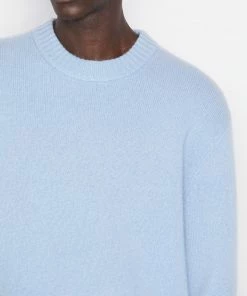 Outlet π― Frame-denim The Cashmere Crewneck Sweater -- Powder Blue Men π 7 Frame-denim The Cashmere Crewneck Sweater -- Powder Blue Men