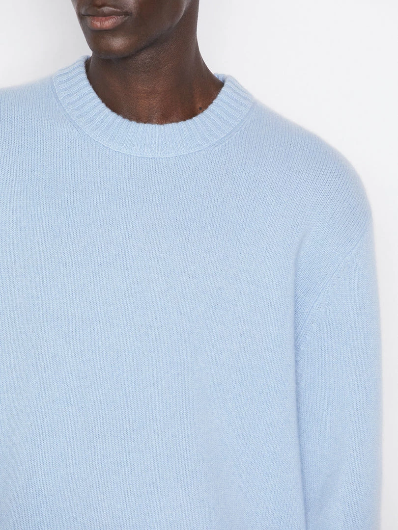 Outlet π― Frame-denim The Cashmere Crewneck Sweater -- Powder Blue Men π 3 Frame-denim The Cashmere Crewneck Sweater -- Powder Blue Men
