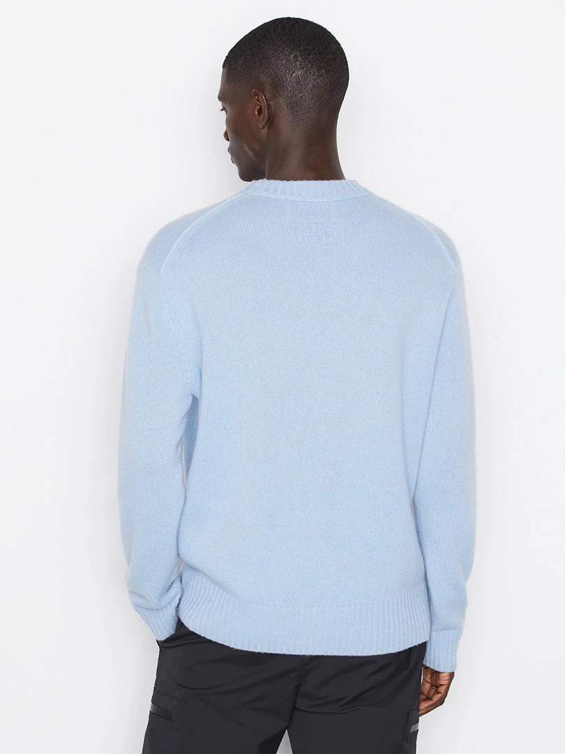 Outlet π― Frame-denim The Cashmere Crewneck Sweater -- Powder Blue Men π 5 Frame-denim The Cashmere Crewneck Sweater -- Powder Blue Men