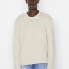 Frame-denim Men Crewneck Sweater -- Milk Beige